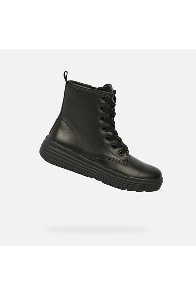 Geox Pantofi negri de gleznă pentru fete Phaolae Girl