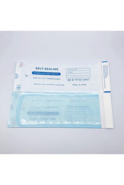 Ocean Alet Sterilizasyon Zarfı - Indikatörlü Sterilizasyon Paketi 90x260mm (2...
