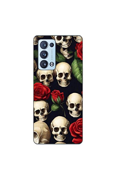 OEM Husa compatibila cu Oppo Reno6 Pro 5G Silicon Gel Tpu Model Skulls and Roses