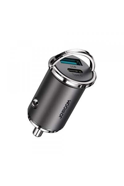 Joyroom Încărcător auto C-A35 45W, 1 x USB-A, 1 x USB-C, Gri