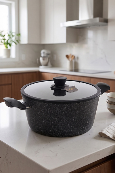 Gökdil Vella 30 cm Deep Granite Pot