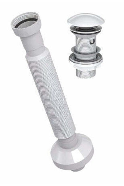 Casa Stile Sifon lavoar 220137 alb cu PP, clic-clac, cap ceramic