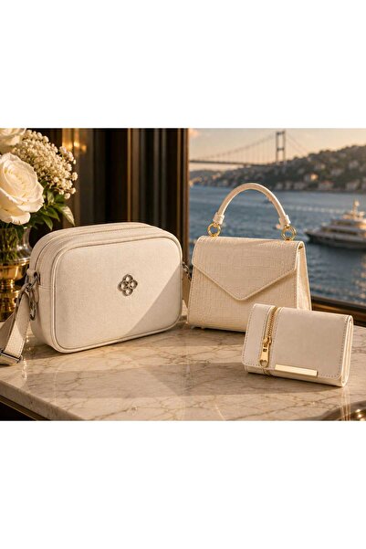 MODAMARKM Modern Women's Daily 3-Piece Bag and Wallet Set