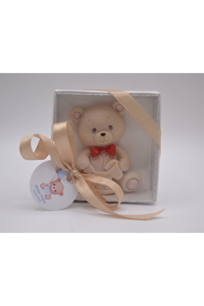 Handmade Mărturie Botez Set 10 bucăti Săpun Artizanal Ursuleț Albastru în Cut...