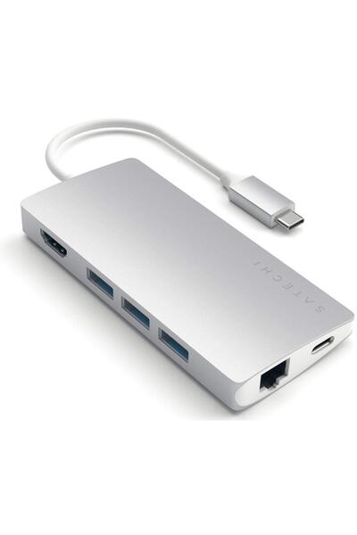 Satechi Adaptor Multimedia ST-TCMA2S, Tip-C, Argintiu