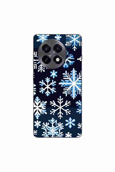OEM Husa compatibila cu OnePlus 13R Silicon Gel Tpu Model Pixel Art Snowflakes