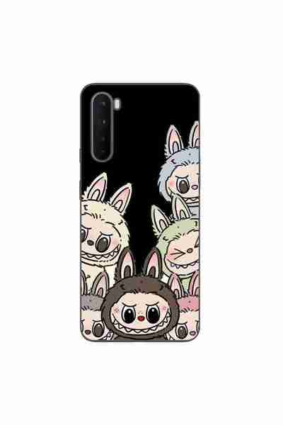 OEM Husa compatibila cu OnePlus Nord Silicon Gel Tpu Model Labubu Pattern Black