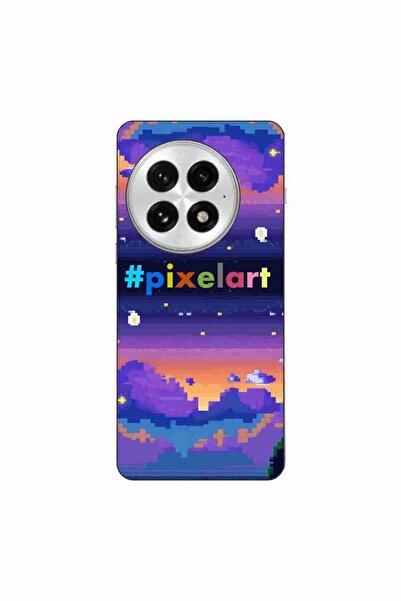OEM Husa compatibila cu OnePlus 13 Silicon Gel Tpu Model Pixel Art Peisaj