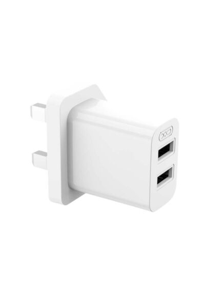 Xo Ασύρματος φορτιστής με 2 θύρες εξόδου USB-A, λευκός