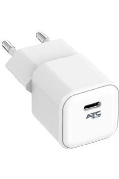 ATC Φορτιστής χωρίς καλώδιο GaN με θύρα USB-C, 20W Power Delivery, Λευκός (CHF1)