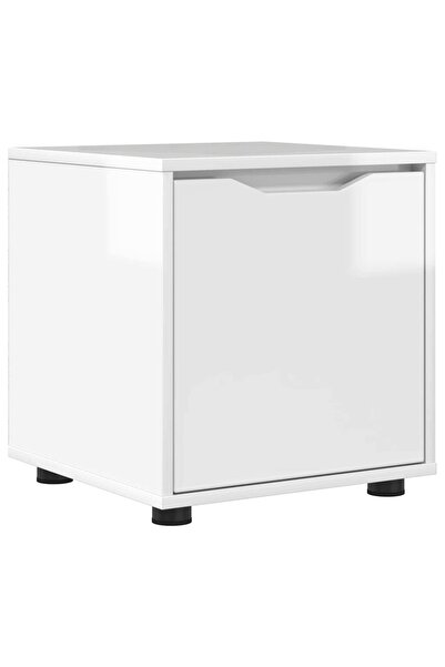 vidaxl Dulap de Baie Alb lucios 40,5 x 40 x 44 cm Lemn compozit