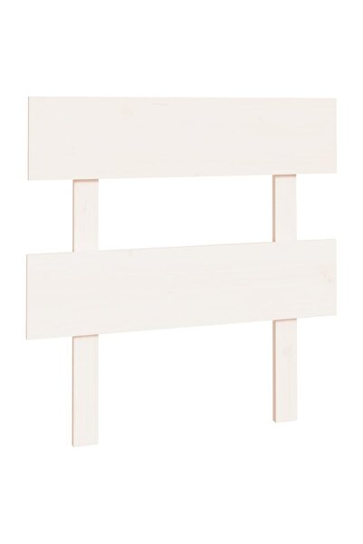 vidaxl Bedside table, white, 103.5x3x81 cm, solid pine wood