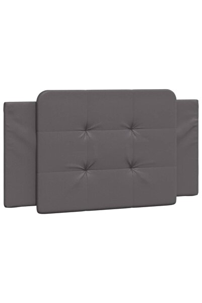 vidaxl Headboard Pillow , Zadar, grey, 100 cm, artificial Leather