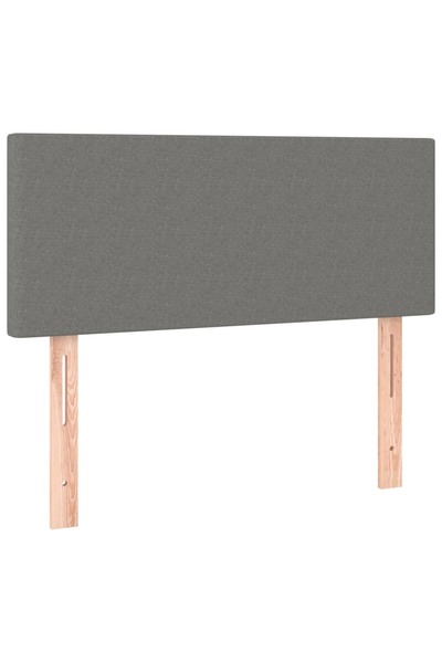 vidaxl Headboard, dark grey, 100x5x78/88 cm, textile