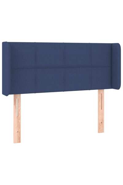 vidaxl Blue headboard with wings 93x16x78/88 cm textile