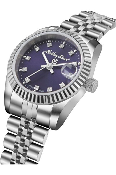 Mathey-Tissot Swiss Made MATHY II Purple Dial Analog Watch for Women - D710APU