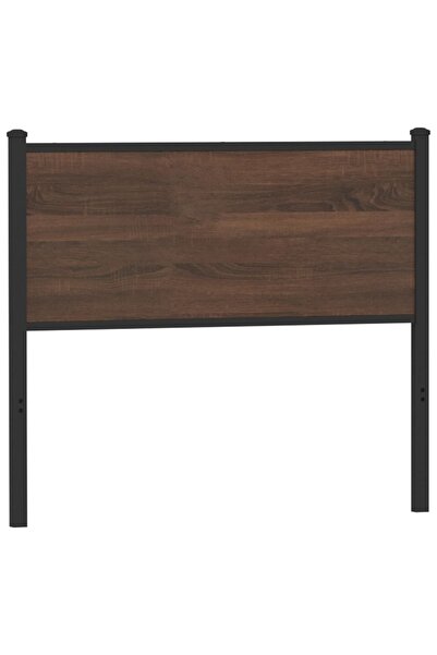 vidaxl Replacement headboard, brown oak, 100 cm, processed wood and steel