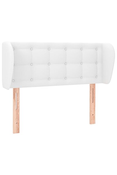vidaxl White headboard with wings 83x23x78/88 cm eco- Leather