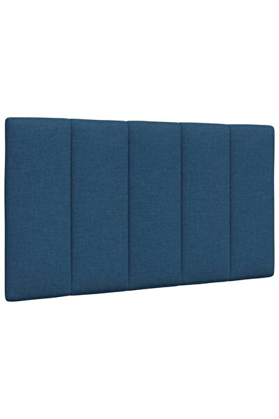 vidaxl Headboard Pillow , Hanko, blue, 90 cm, textile