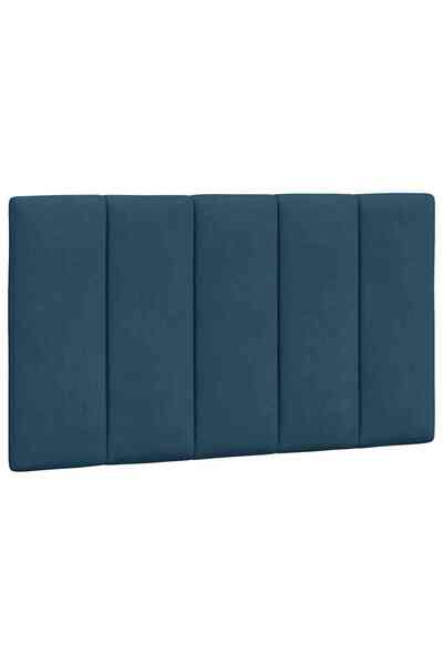 vidaxl Headboard Pillow , Hanko, blue, 90 cm, Velvet