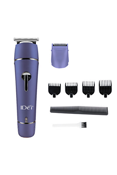 idei 2-in-1 Rechargeable Trimmer, Blue, IPX7 Water-Resistant, with Accessories