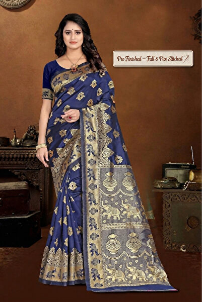 Generic Women's Banarasi Silk Saree with Rich Pallu & Blouse Piece - Perfect ...