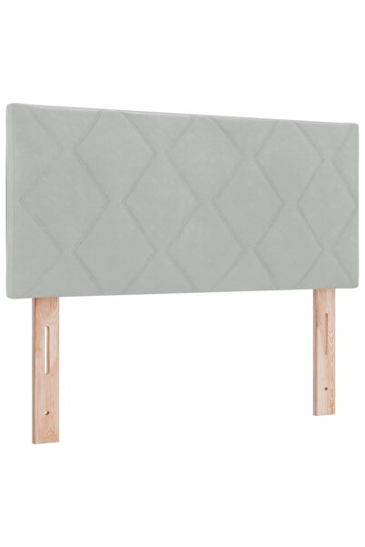 vidaxl Headboard Light Grey 90 cm Velvet