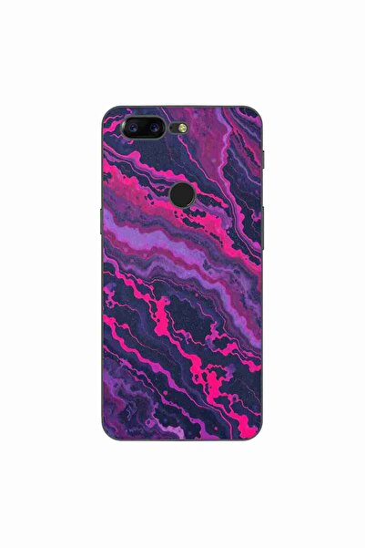 OEM Husa compatibila cu OnePlus 5T Silicon Gel Tpu Model Midnight Rose Marble