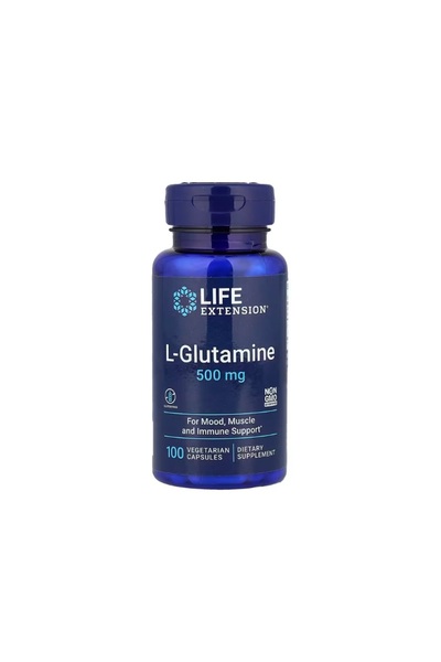 Life Extension L-Glutamine 500mg 100 capsule -