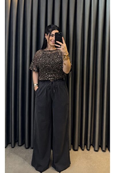 Nisam Washable Tencel Elastic Waist Pants