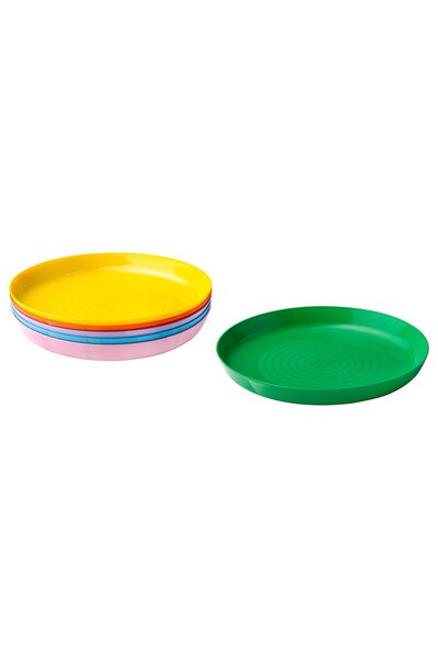 IKEA KALAS Plate, mixed colours/seasonal edition