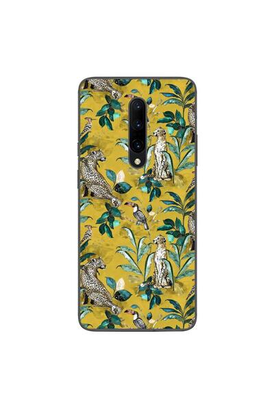 OEM Husa compatibila cu OnePlus 7 Pro Silicon Gel Tpu Model Yellow Jungle Pat...