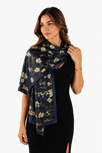 silkwormlife Art Collection 100% Silk Shawl – Famous Painter Works Patterned ...