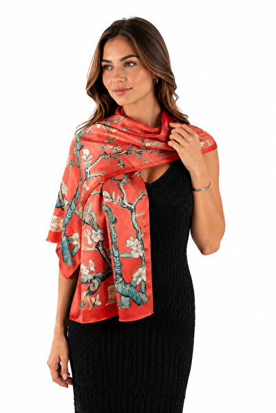 silkwormlife Art Collection 100% Silk Shawl – Famous Painter Works Patterned ...