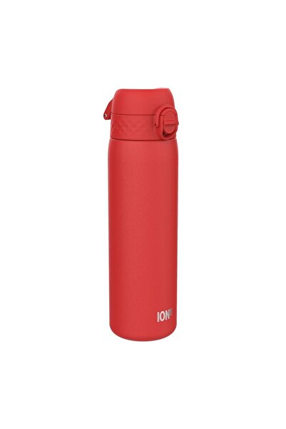 Ion8 Sticlă de apă subțire din oțel inoxidabil, izolată în vid, 500ml, roșie