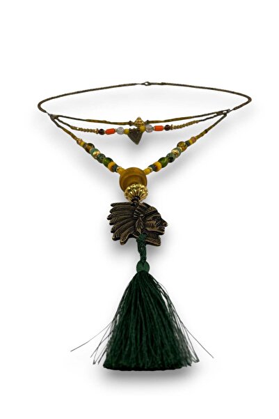 Bozhi Necklace Glass Beads Business Woman Style
