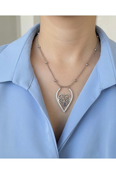 staınless steel Elegance Museum Gold/Silver Color Stainless Steel Necklace wi...