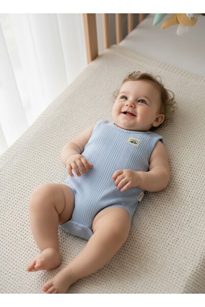Nio Lua Baby Moon Car Emblem Embroidered 100% Cotton Sleeveless Snap Fastener...