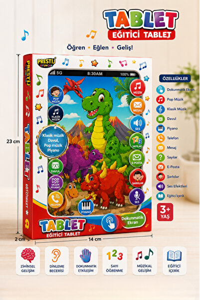 düşler oyuncak dünyası Eğitici Dokunmatik Sesli Müzikli Çocuk Oyuncak Tablet ...