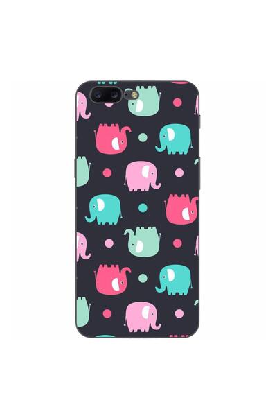 OEM Husa compatibila cu OnePlus 5 Silicon Gel Tpu Model Pattern Elefant