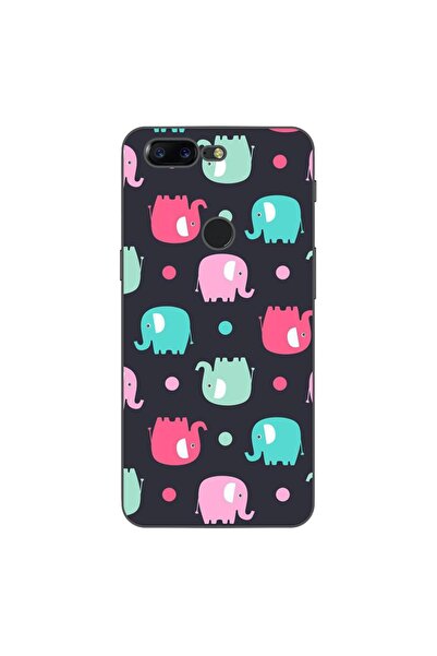 OEM Husa compatibila cu OnePlus 5T Silicon Gel Tpu Model Pattern Elefant