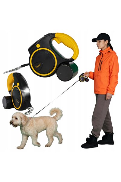 WOBELL Automatic Retractable Leash for Large Dogs, With LED Flashlight and Lo...