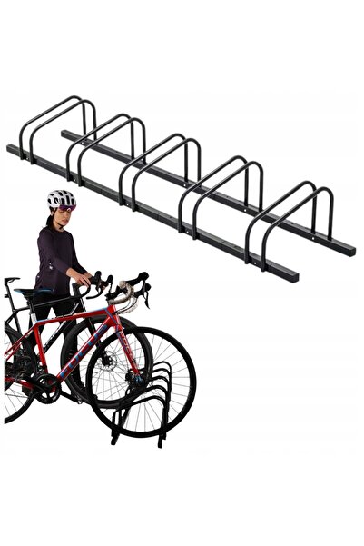 Mardil 5-Bike Rack, Five-Position Steel Rack with Access on Both Sides, Solid...