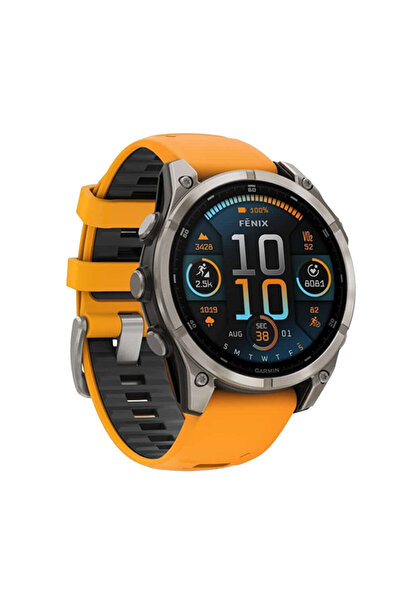 Garmin Smartwatch Fenix 8, 47mm, AMOLED Sapphire 1.4", Wi-Fi, GPS, 32GB, Sili...