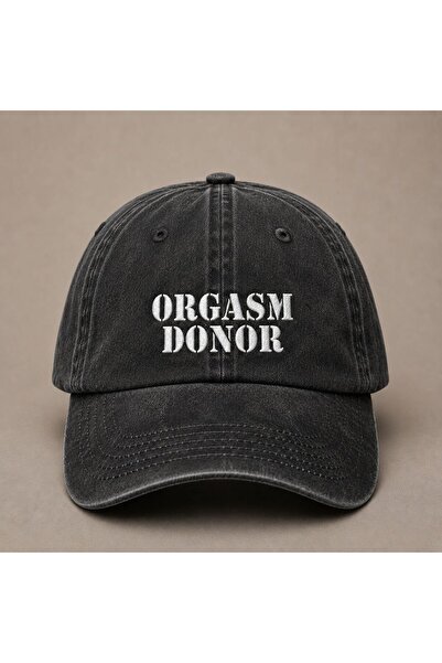 WeavedCo قبعة بيسبول مطرزة بتصميم "Orgasm Donor" للبالغين، قابلة للغسل، بتصمي...