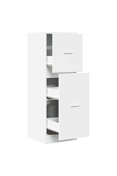 vidaxl Dulap de farmacie, alb, 40x41x118 cm, lemn prelucrat