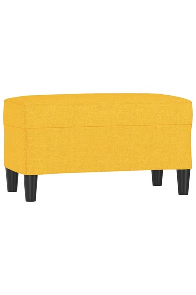 vidaxl Bancă, galben deschis, 70x35x41 cm, textil