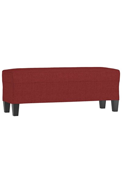 vidaxl Bancă, roșu vin, 100x35x41 cm, textil