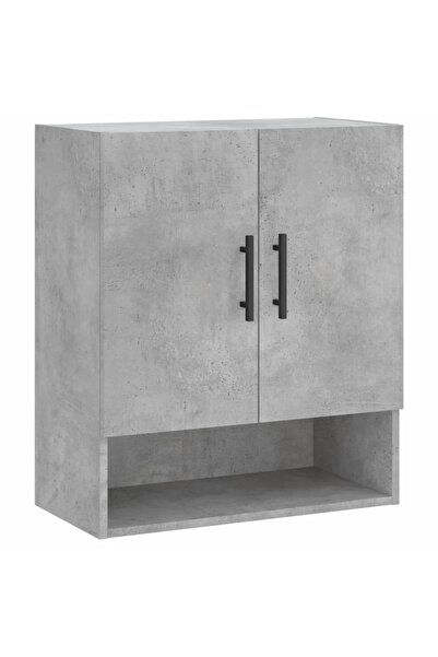 vidaxl Wall cabinet, concrete gray, 60x31x70 cm, composite wood