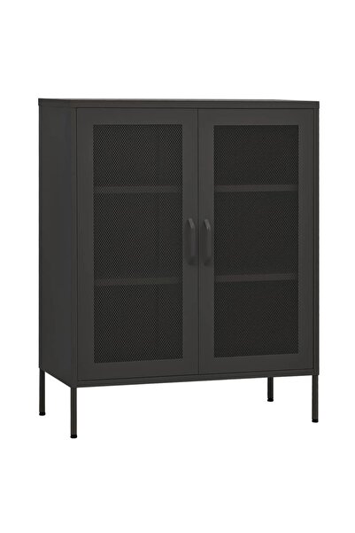 vidaxl Dulap de depozitare, antracit, 80x35x101,5 cm, oțel